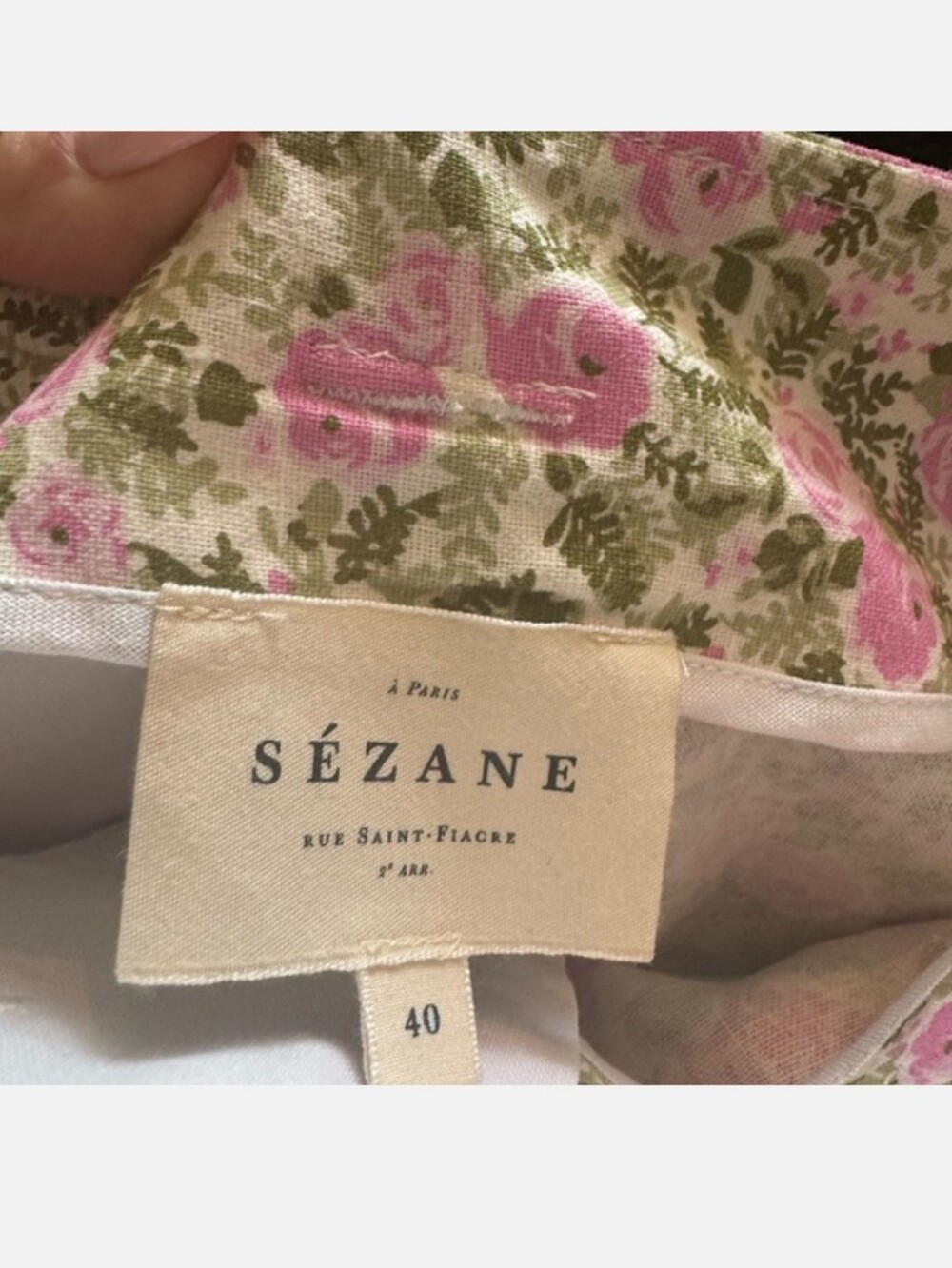 Sézane Pink Floral Jacket & Shorts - Picture 2 of 8